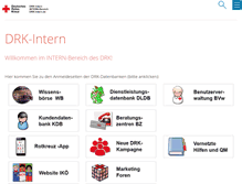 Tablet Screenshot of drk-intern.de